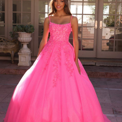 Nox Anabel H1464 Square Neck Poofy A-Line Quinceanera Gown