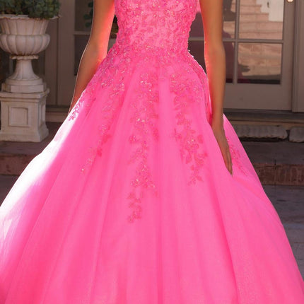 Nox Anabel H1464 Square Neck Poofy A-Line Quinceanera Gown
