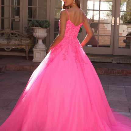 Nox Anabel H1464 Square Neck Poofy A-Line Quinceanera Gown