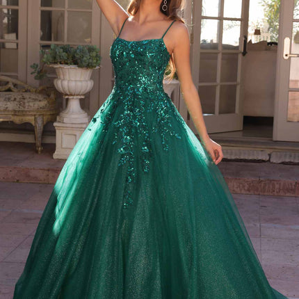 Nox Anabel H1464 Square Neck Poofy A-Line Quinceanera Gown