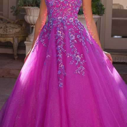 Nox Anabel H1464 Square Neck Poofy A-Line Quinceanera Gown