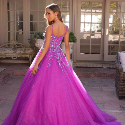Nox Anabel H1464 Square Neck Poofy A-Line Quinceanera Gown