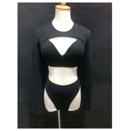 Nightclub Women Singer Dance Team Costume Gogo Dancer Sexy Performance Stage Wear Club Party Pink Bikini 3 PCS Set Rave Outfits