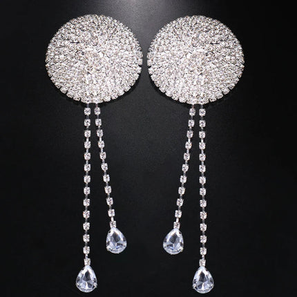 Luxury Crystal Pendant Body Jewelry – Shimmering Rhinestone Charm Set & Exotic Accents for Raves, Festivals & Fine Lingerie