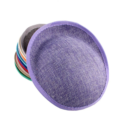 20cm Round Sinamay Fascinator Base DIY Millinery Headpiece Showgirl Hat Base