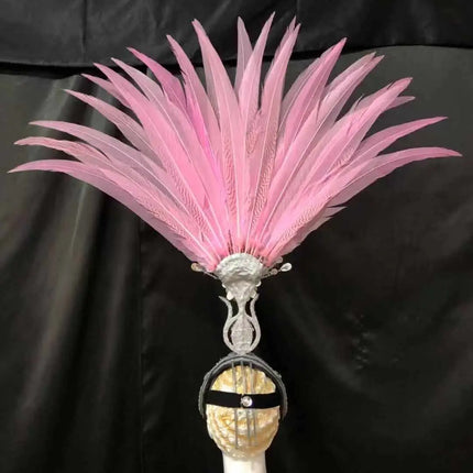 The Stardust Aurora – Premium Feathered Samba Carnival Headdress
