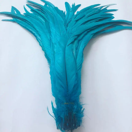 100pcs Natural Rooster Tail Feathers 10-16" Stage Performance Costume Plumes