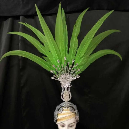 The Stardust Aurora – Premium Feathered Samba Carnival Headdress