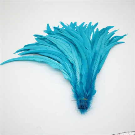 50pcs Natural Rooster Tail Feather Plumes