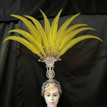 The Stardust Aurora – Premium Feathered Samba Carnival Headdress