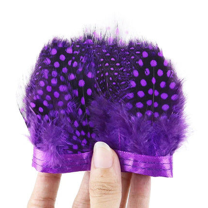 Natural Pearl Feather Fringe Trim 5-8cm