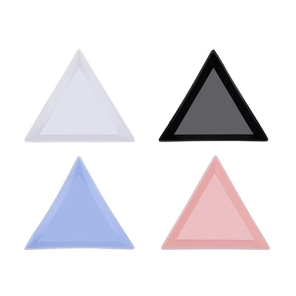 10Pcs Triangle Rhinestone & Bead Sorting Storage Trays