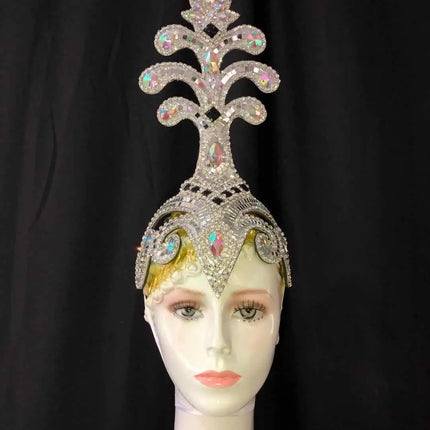 The Stardust Samba Queen – Premium Feathers & Rhinestones Carnival Headdress