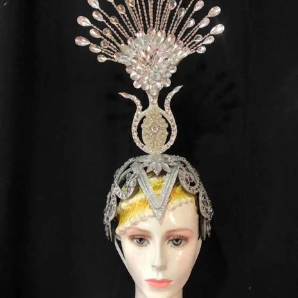 The Stardust Aurora – Premium Feathered Samba Carnival Headdress