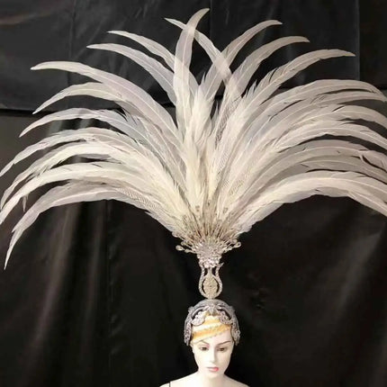The Stardust Aurora – Premium Feathered Samba Carnival Headdress