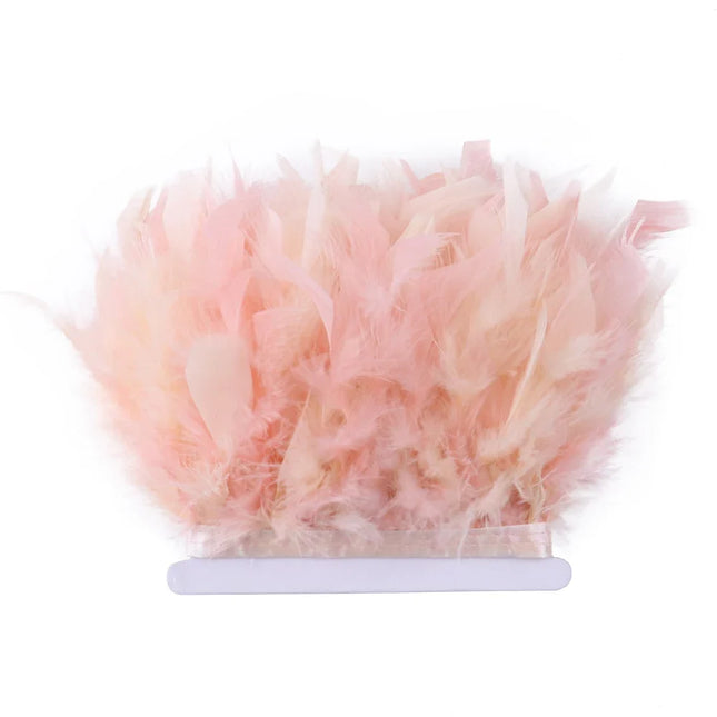 Fluffy Turkey Feathers Trim Ribbon Fringe
