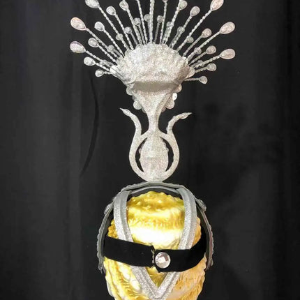 The Stardust Aurora – Premium Feathered Samba Carnival Headdress