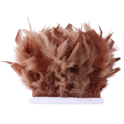 Fluffy Turkey Feathers Trim Ribbon Fringe