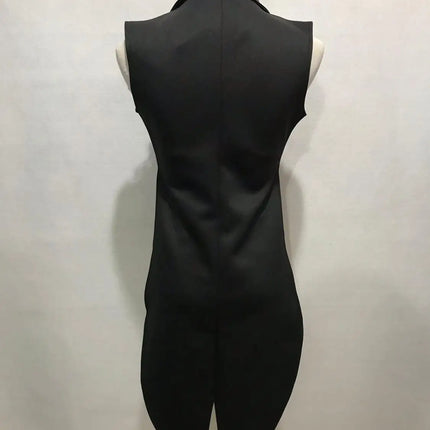 Female Jazz Dance Team Costume Black Yellow Bikini Tailcoat 3 Pieces Set Women Singer Nightclub Sexy Stage Wear Cosplay Outfits