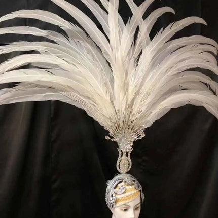 The Stardust Aurora – Premium Feathered Samba Carnival Headdress