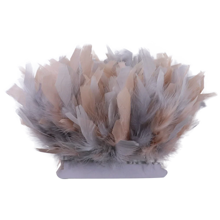 Fluffy Turkey Feathers Trim Ribbon Fringe