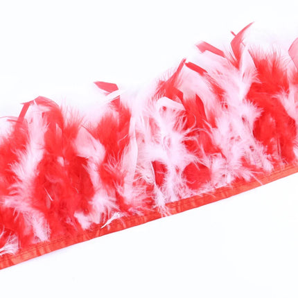 Fluffy Turkey Feathers Trim Ribbon Fringe