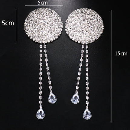 Luxury Crystal Pendant Body Jewelry – Shimmering Rhinestone Charm Set & Exotic Accents for Raves, Festivals & Fine Lingerie