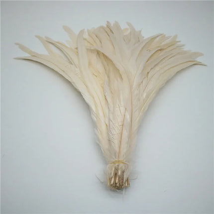 50pcs Natural Rooster Tail Feather Plumes