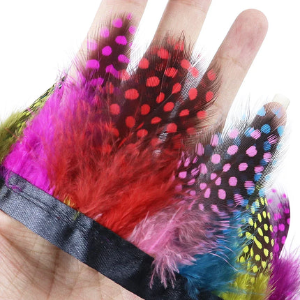 Natural Pearl Feather Fringe Trim 5-8cm