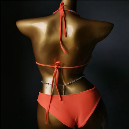The Venus Vacation Classic Crystal Bikini – Ultra-Glam Rhinestone Showgirl Swim Set