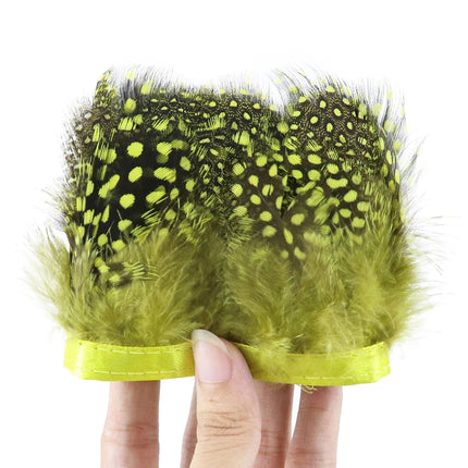 Natural Pearl Feather Fringe Trim 5-8cm