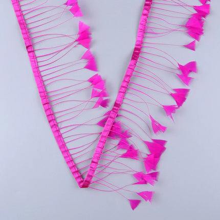Turkey Feathers Trim Ribbon Fringe
