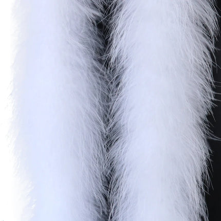 Fluffy Marabou Turkey Feather Boa (2 Meters)