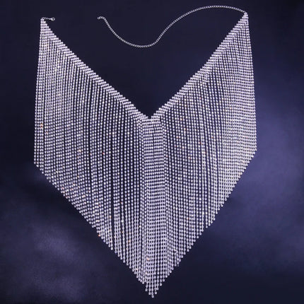 Dazzling Crystal Tassels Waist & Bikini Bra Body Chain Jewelry