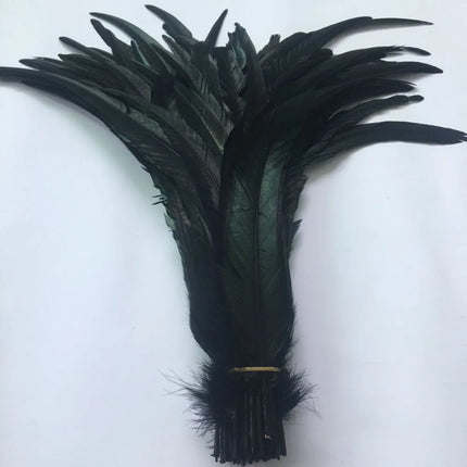 100pcs Natural Rooster Tail Feathers 10-16" Stage Performance Costume Plumes