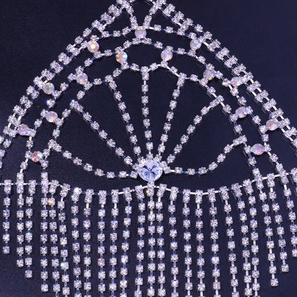 Dazzling Multilayer Crystal Tassel Waist & Bikini Bra Body Chain Jewelry