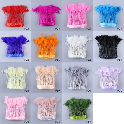 Turkey Feathers Trim Ribbon Fringe