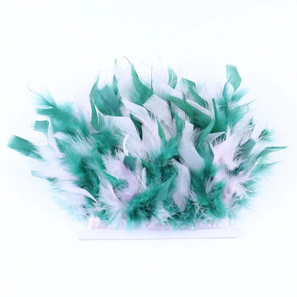 Fluffy Turkey Feathers Trim Ribbon Fringe
