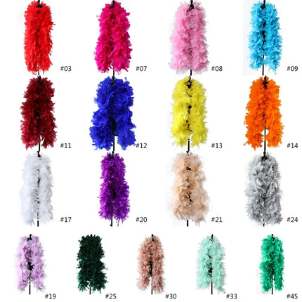 Thick Turkey Feather Performance Boa (2 Yards)