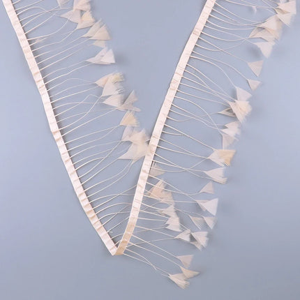 Turkey Feathers Trim Ribbon Fringe