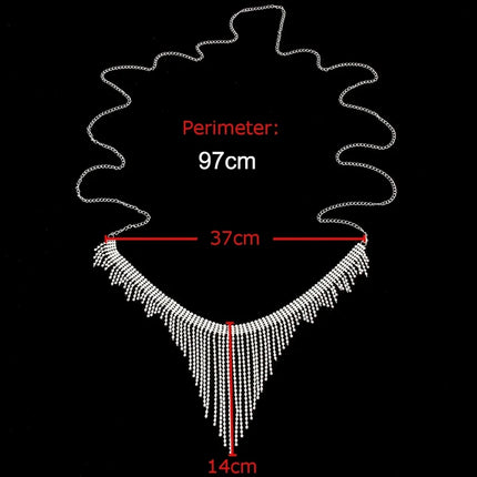 Geometric Rhinestone Tassel Thong Body Chain – Luxury Crystal Lingerie & Shimmering Waist Harness for Raves, Festivals & Beachwear
