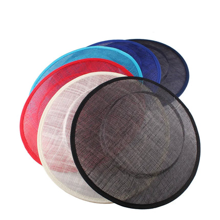 31cm Round Sinamay Fascinator Base DIY Millinery Derby Hat Headpiece Mold