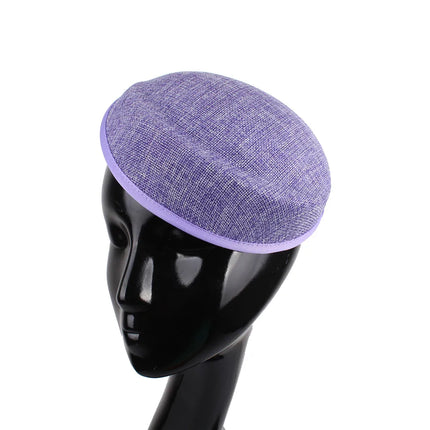16x19cm Oval Sinamay Button Cap Fascinator Base 5-Pack DIY Millinery Hat Mold