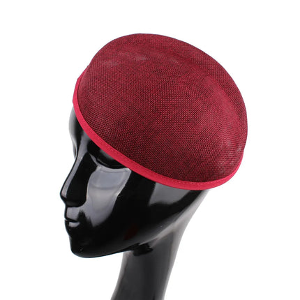 16x19cm Oval Sinamay Button Cap Fascinator Base 5-Pack DIY Millinery Hat Mold