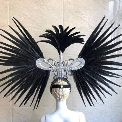 The Stardust Tropicana Samba Crown – Feather & Rhinestone Stage Headdress