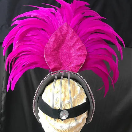 The Stardust Samba Enchantment – Exquisite Feathered Dance & Stage Headdress