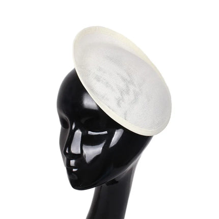 20cm Round Sinamay Fascinator Base DIY Millinery Headpiece Showgirl Hat Base
