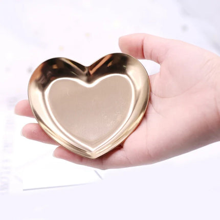 Heart-Shaped Metal Sorting Trays for Rhinestones and Beads