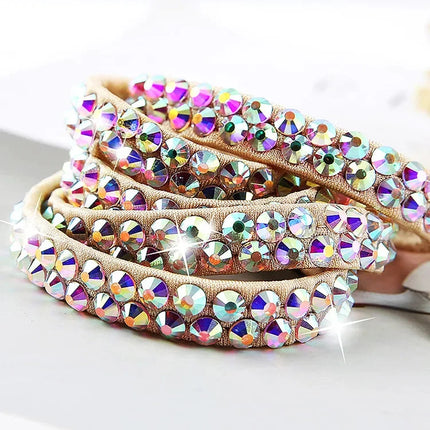 Sparkly Colorful Rhinestone Waist Chain Belt Belly Dance Body Jewelry