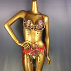 Red / bra36B  belt34inch